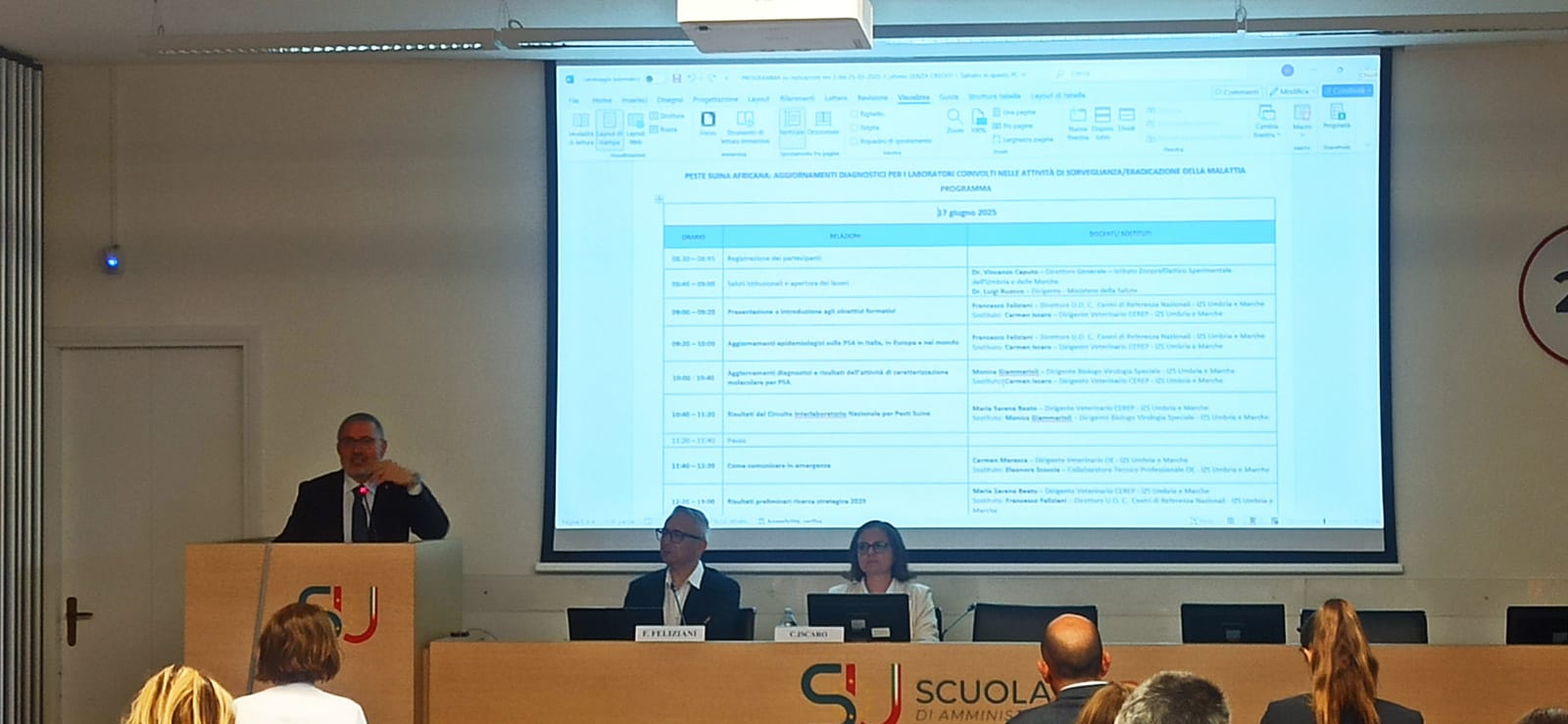 Evento formativo per i laboratori coinvolti nelle attivit diagnostiche della Peste Suina Africana